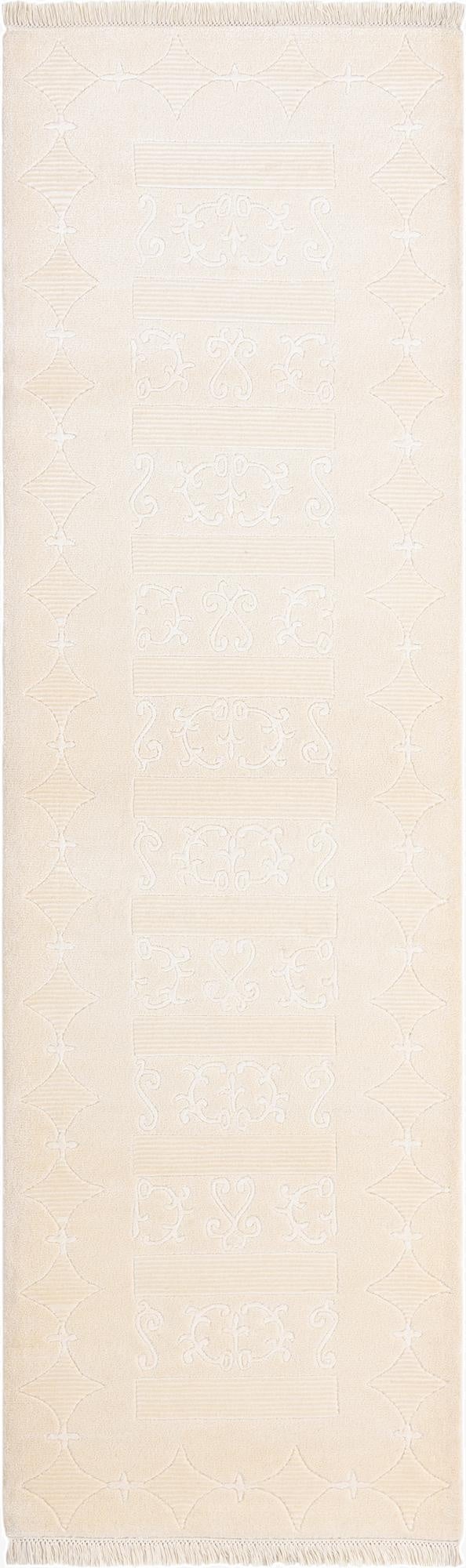  2' 11 x 9' 8  Hand Knotted Darya Wool Runner Rug