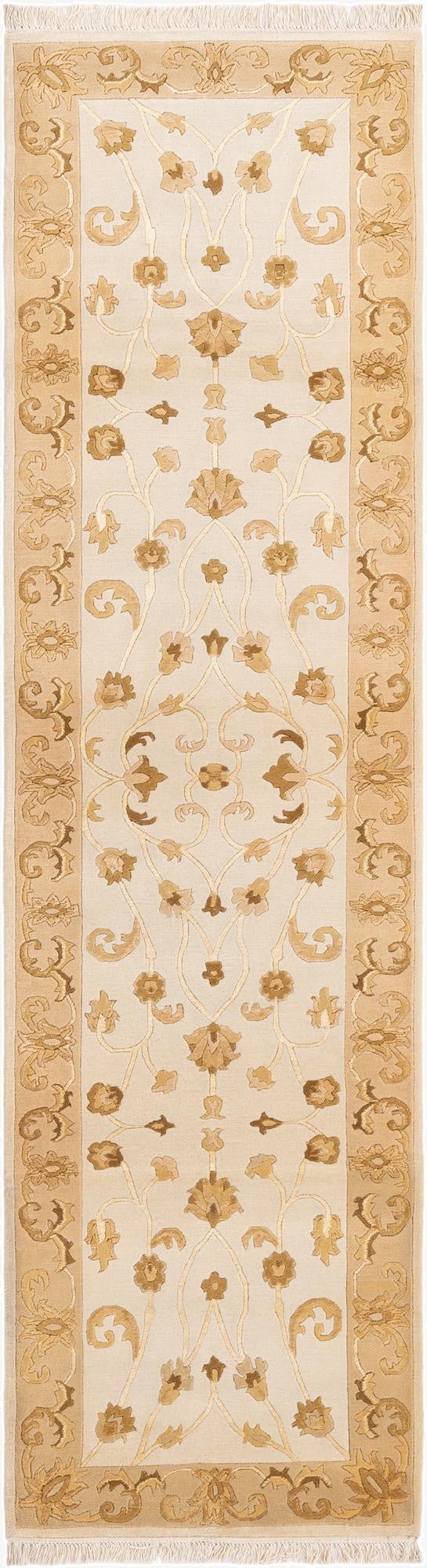  2' 8 x 9' 8  Hand Knotted Darya Wool Runner Rug