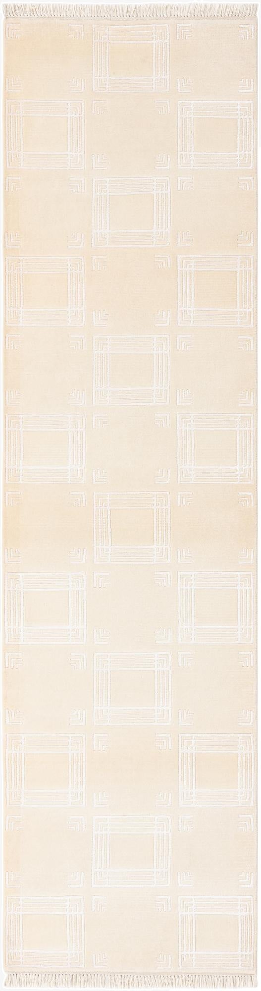  2' 8 x 9' 9  Hand Knotted Darya Wool Runner Rug