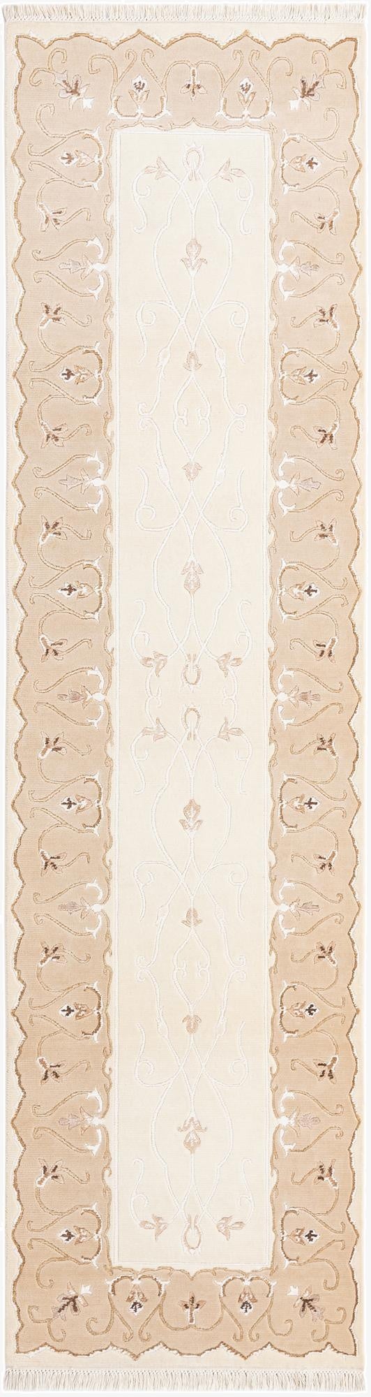  2' 7 x 10'  Hand Knotted Darya Wool Runner Rug