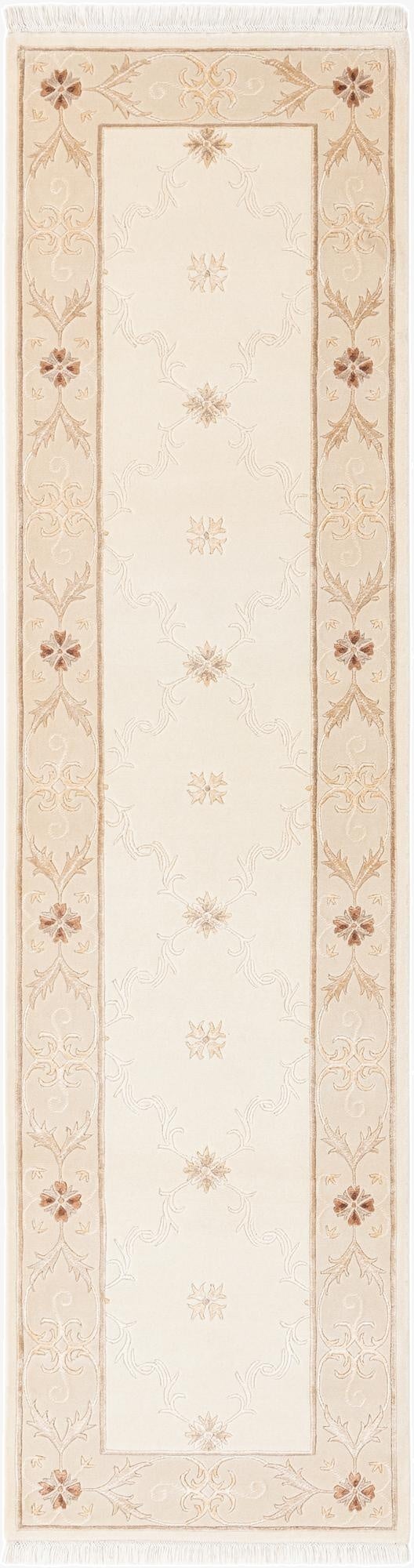  2' 7 x 9' 4  Hand Knotted Darya Wool Runner Rug