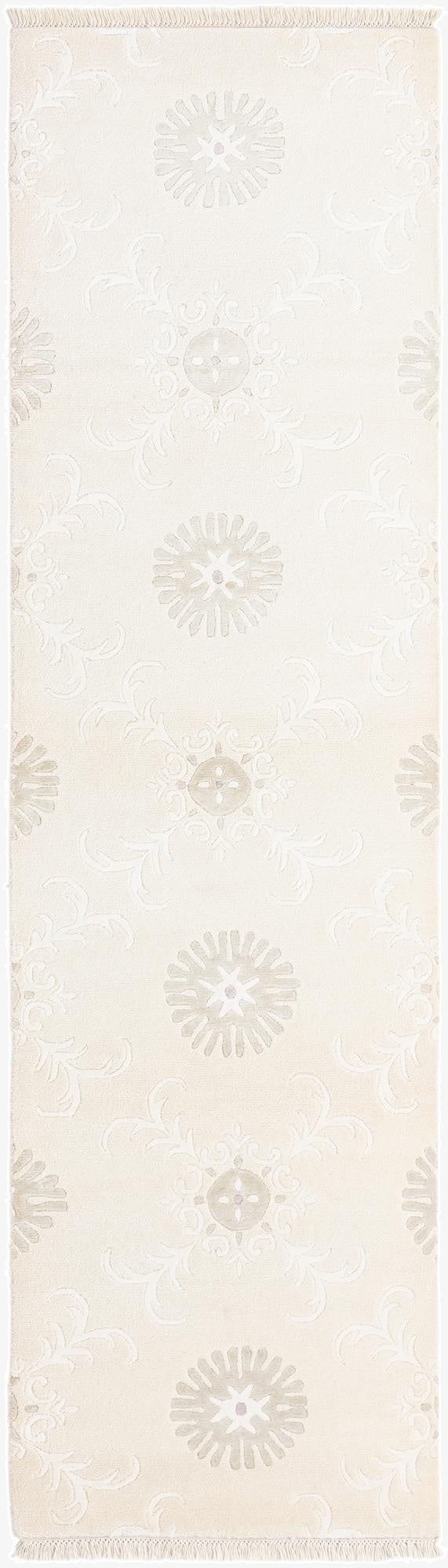  2' 6 x 9' 8  Hand Knotted Darya Wool Runner Rug