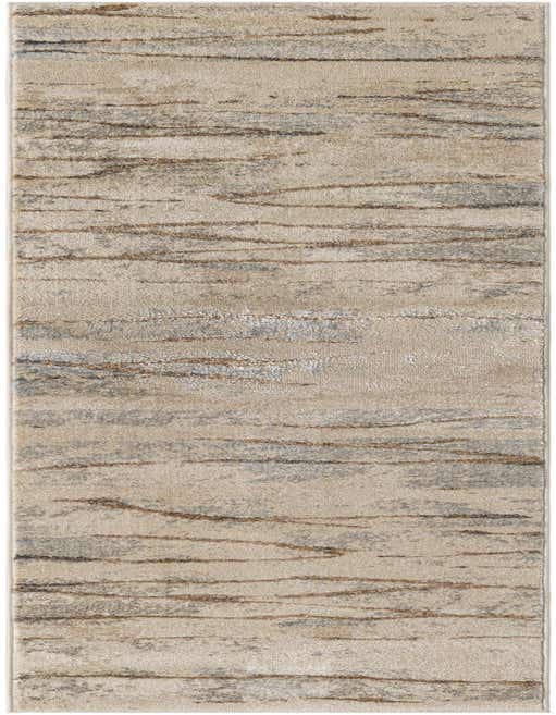A long 8 ft runner rug with a textured abstract pattern in shades of brown, tan, and cream, ideal for a hallway.