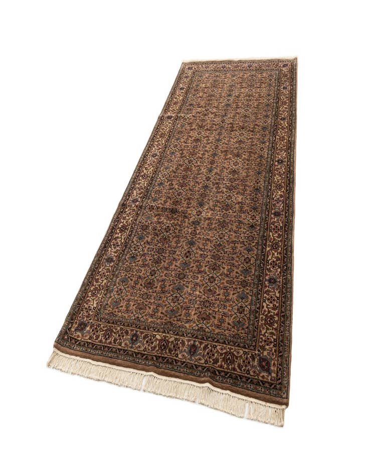 Detail image of  5' 6 x 11' 1  Hand Knotted Farahan Wool Runner Rug