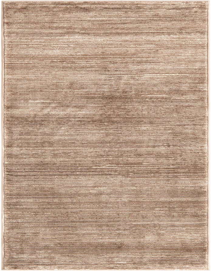 A 6 ft Finsbury runner rug in shades of brown and tan with a modern textured stripe pattern, ideal for a hallway.