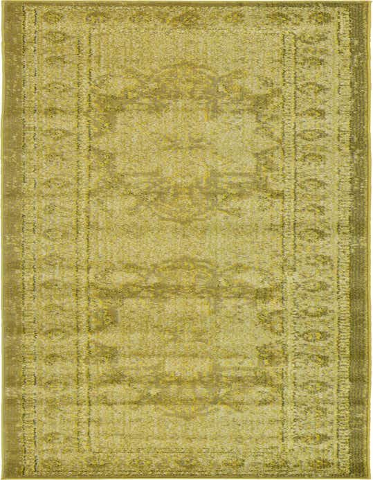 A 10 ft runner rug in shades of brown and tan with a distressed medallion and border pattern, suitable for a hallway.