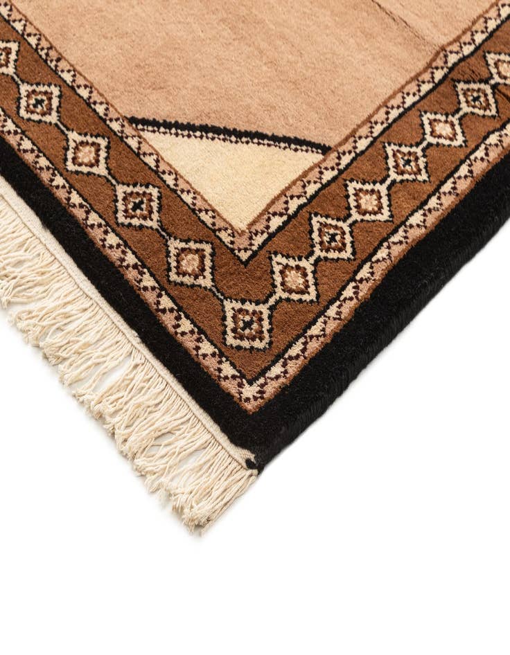 Detail image of  3' 1 x 6'  Hand Knotted Gabbeh Wool Runner Rug