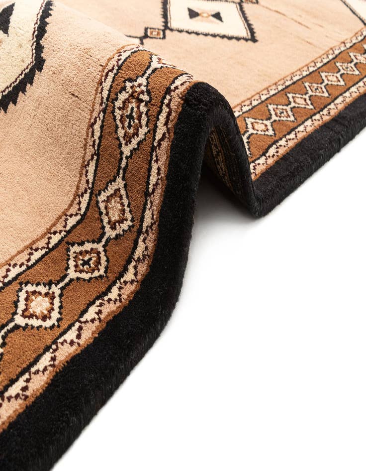 Detail image of  3' 1 x 6'  Hand Knotted Gabbeh Wool Runner Rug