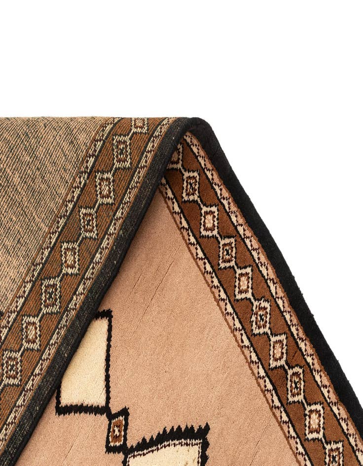 Detail image of  3' 1 x 6'  Hand Knotted Gabbeh Wool Runner Rug