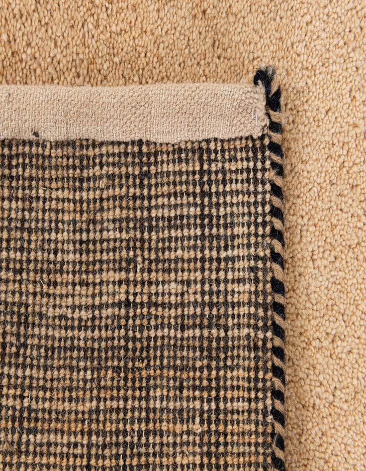 Detail image of  2' 4 x 4' 7  Hand Knotted Gabbeh Wool Runner Rug