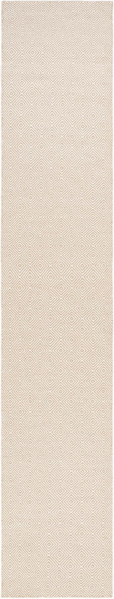  2' 7 x 14' 1  Hand Woven Geo Trellis Flatweave Runner Rug