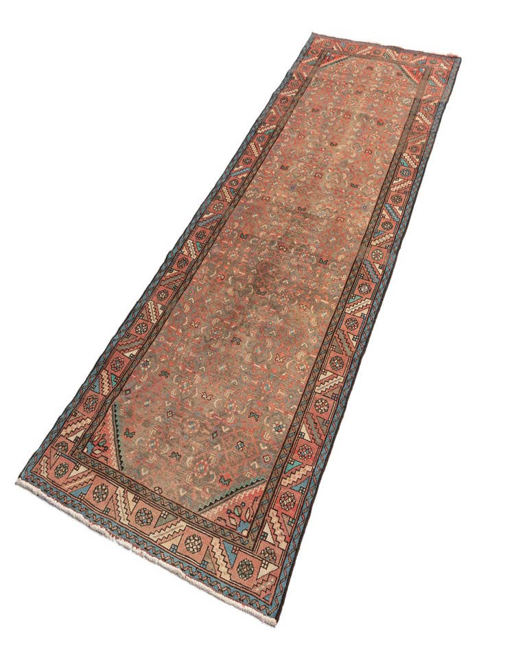 Detail image of  3' 6 x 10' Hamedan Wool Runner Rug