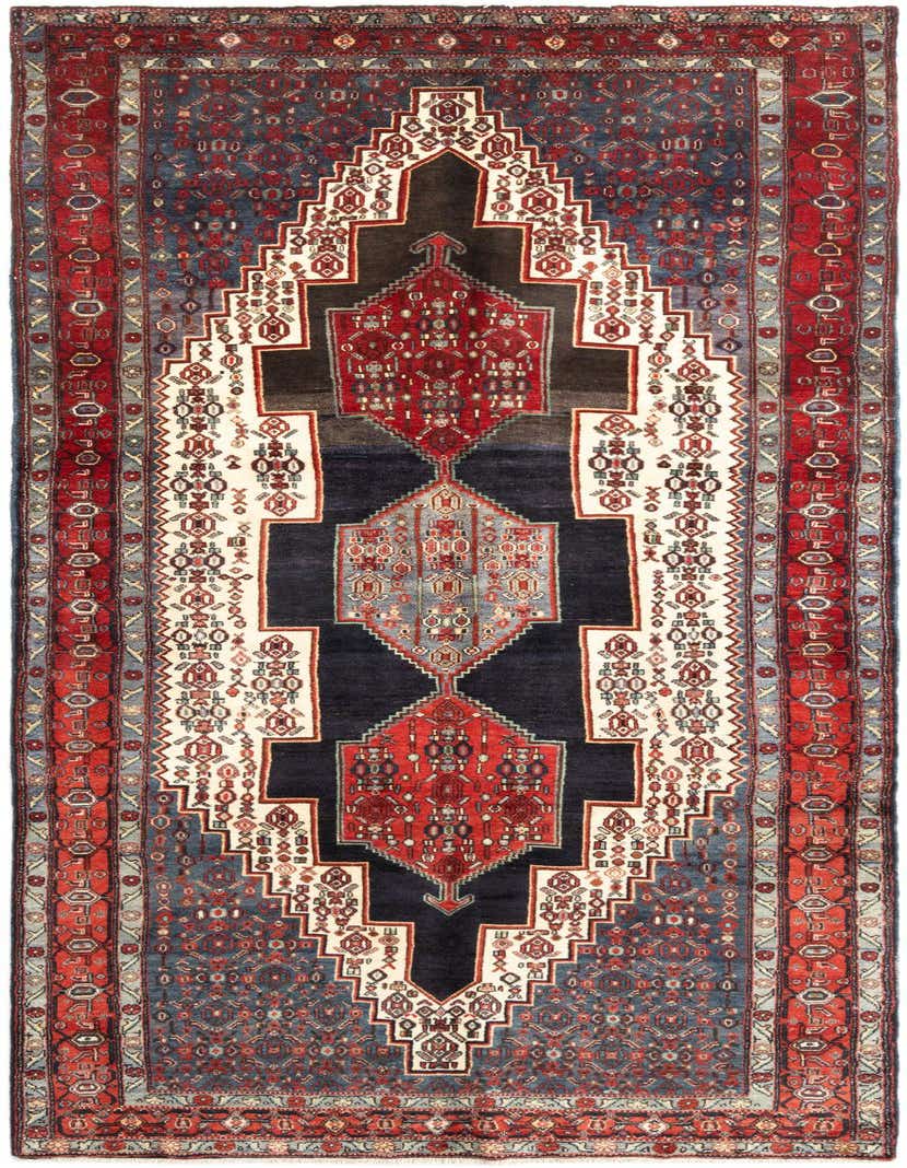 A 10 ft runner rug in traditional tribal style, featuring an intricate pattern of browns, tans, and creams with red accents, ideal for a hallway.