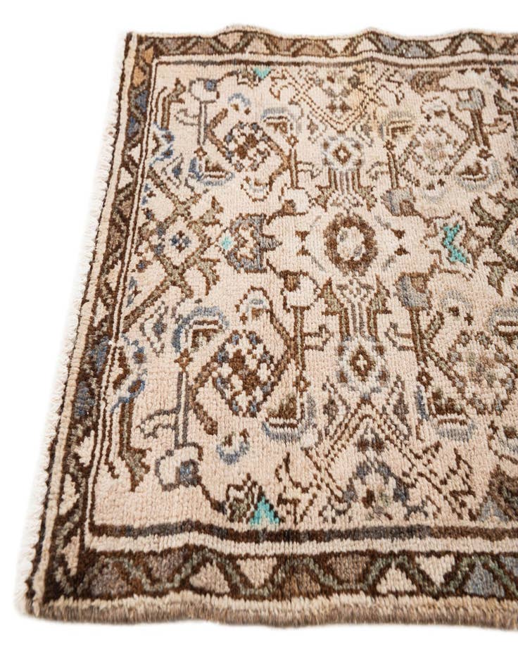 Detail image of  1' 10 x 7' 1  Hand Knotted Hamedan Runner Rug