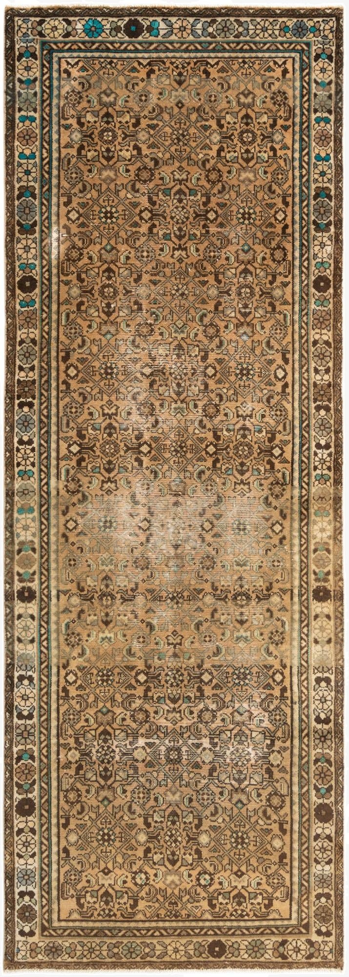  3' 7 x 9' 11 Hamedan Runner Rug