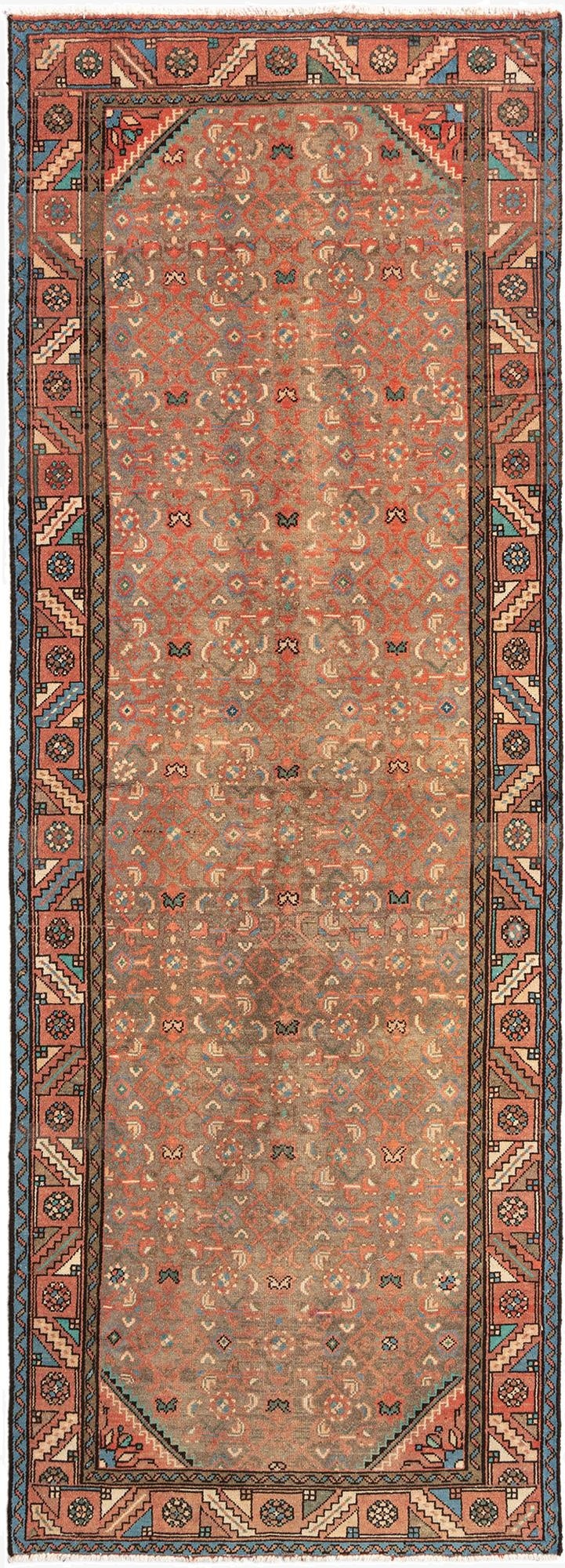  3' 6 x 10' Hamedan Wool Runner Rug