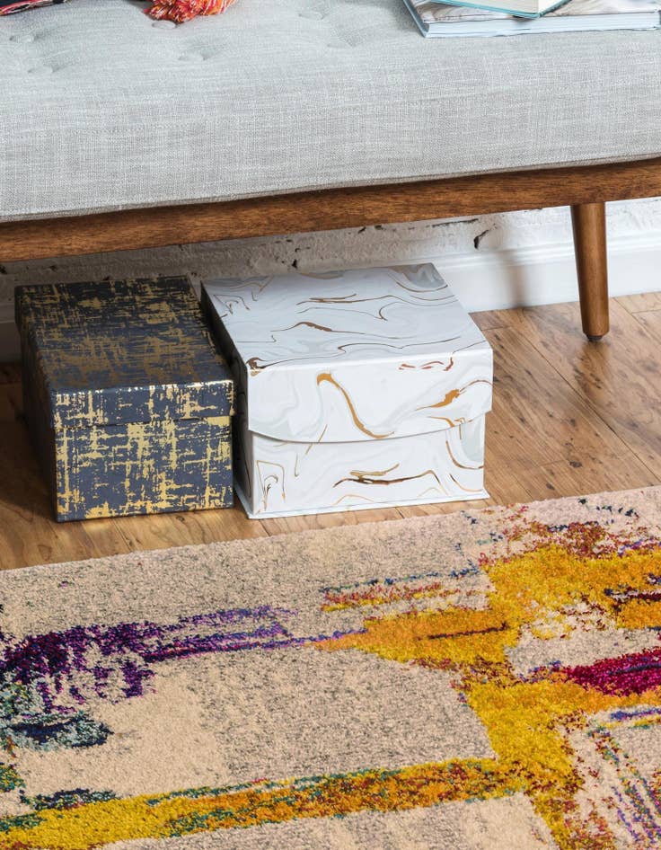 Detail image of  2' 7 x 10'  Washable Hyacinth Runner Rug