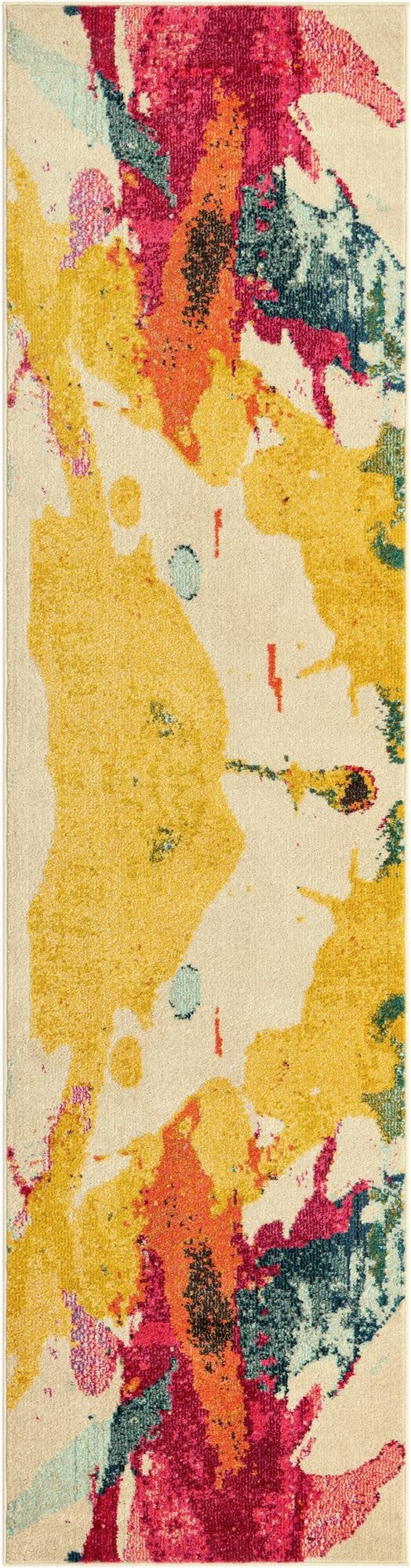  2' 7 x 10'  Washable Hyacinth Runner Rug