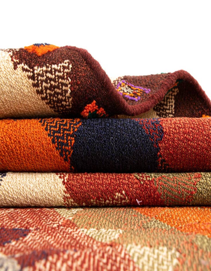 Detail image of  3' 10 x 8' 8 Jajim Wool Runner Rug