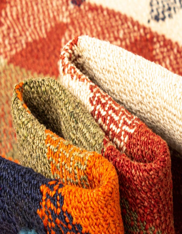 Detail image of  3' 10 x 8' 8 Jajim Wool Runner Rug