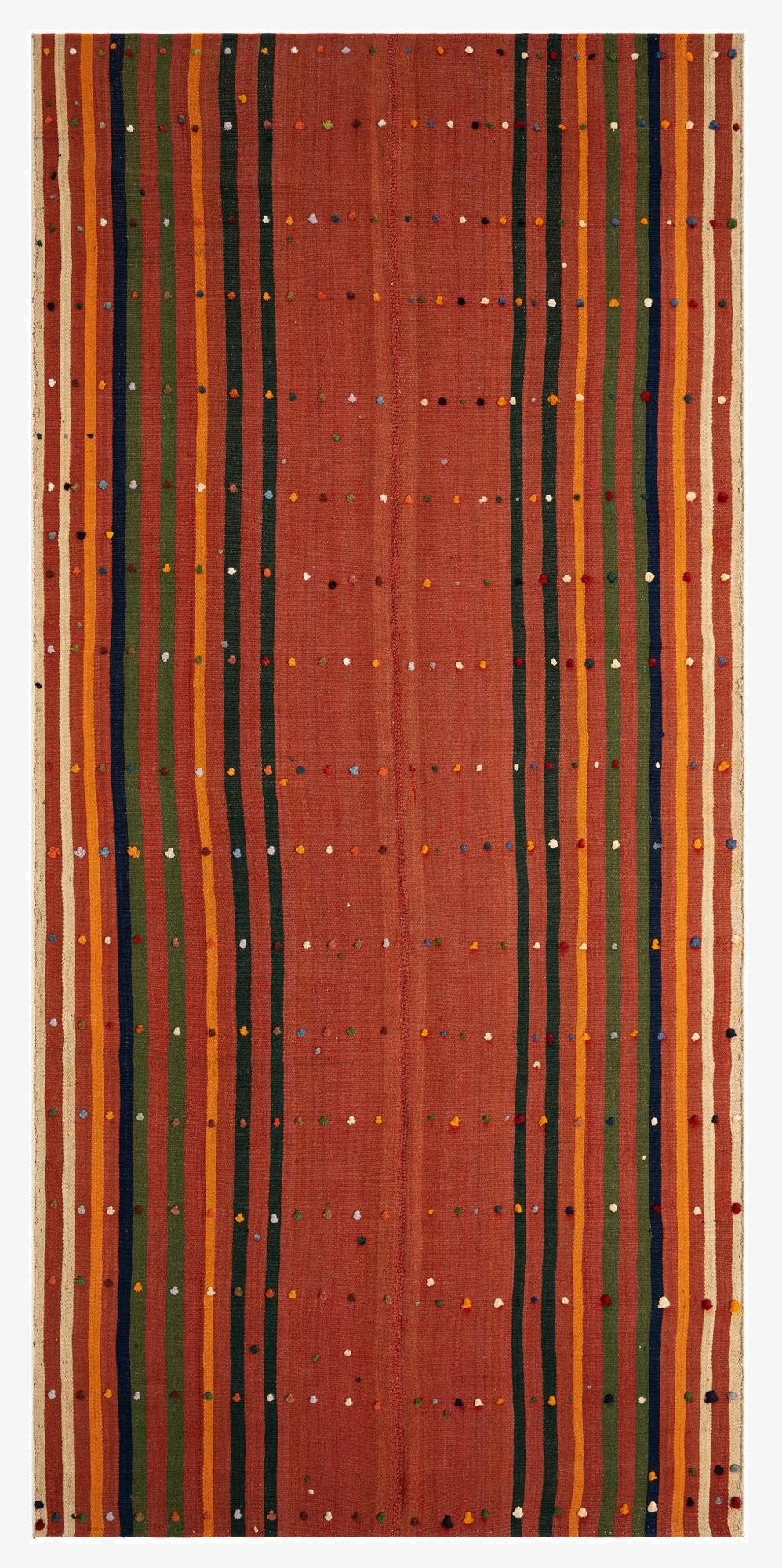  5' 6 x 11' 5 Jajim Wool Runner Rug