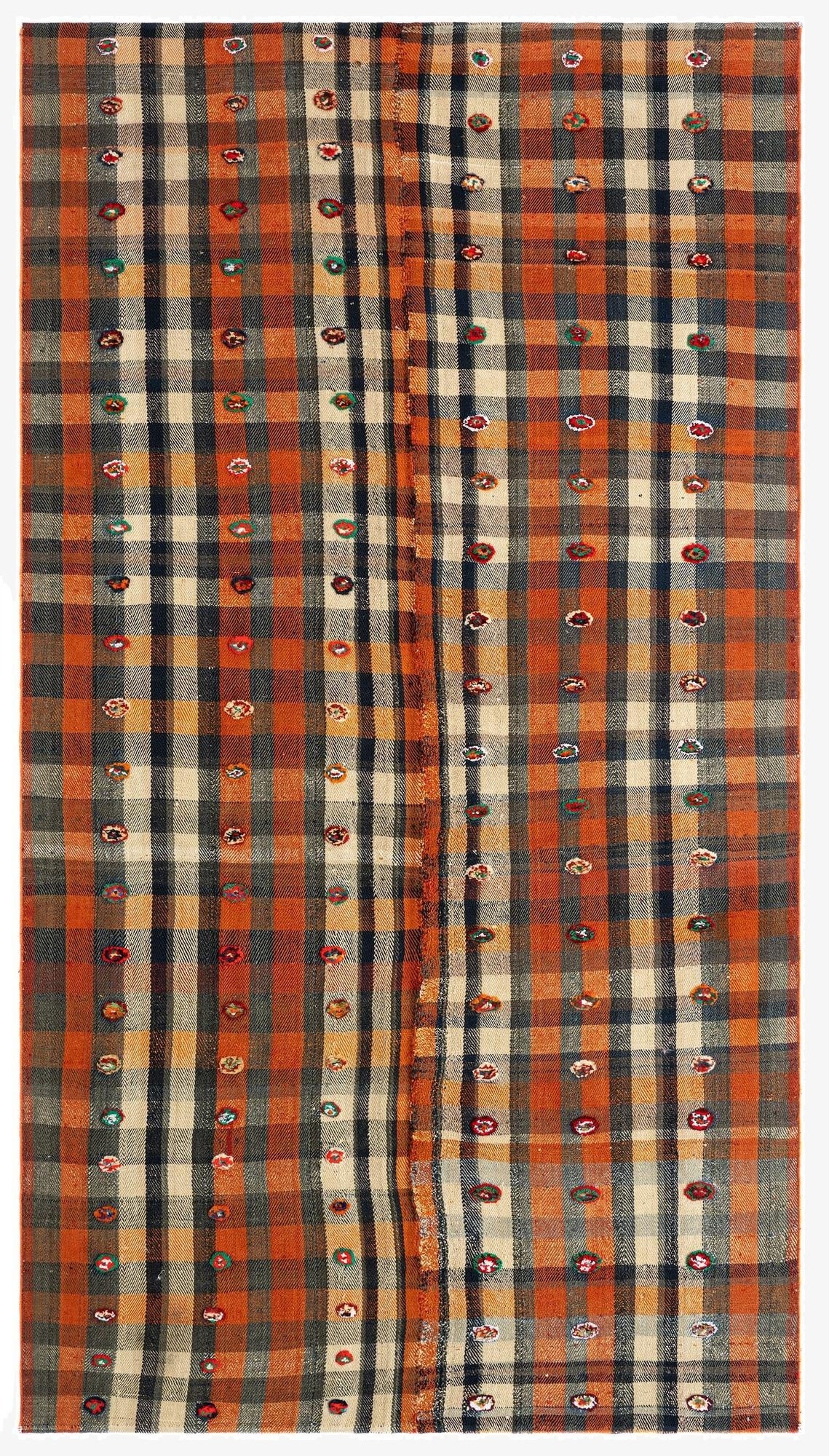  4' 6 x 8' 1 Jajim Wool Runner Rug