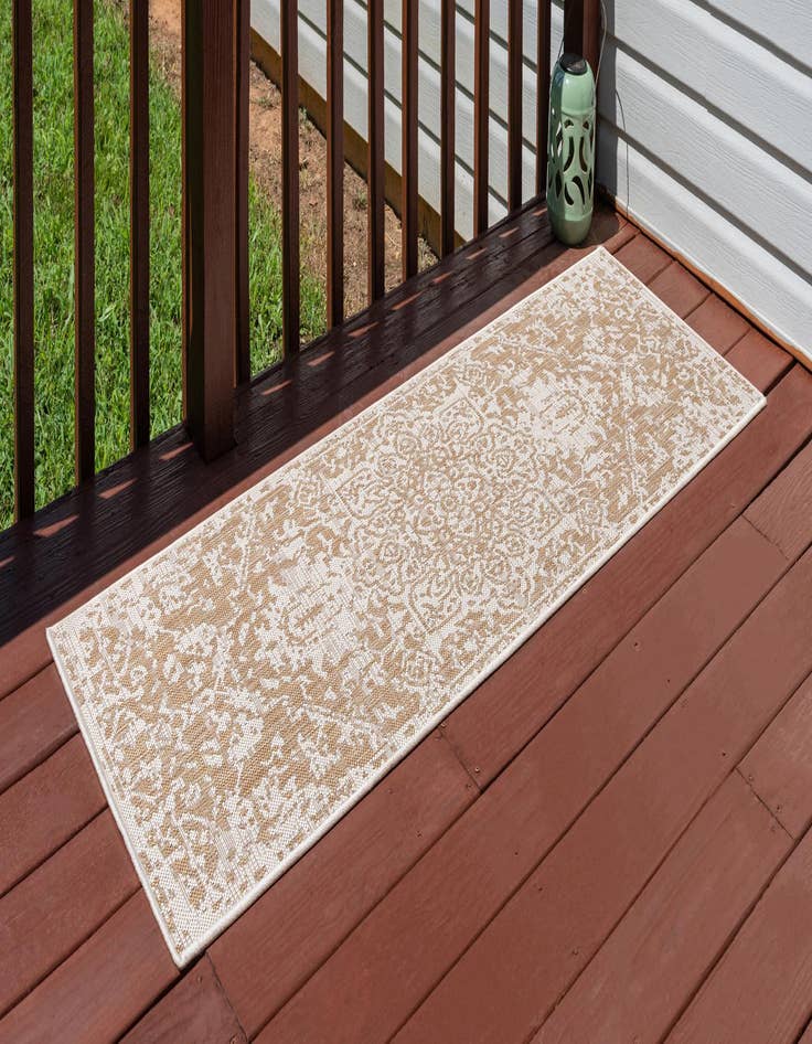 Detail image of  2' x 6'  Washable Jill Zarin Dubai Indoor / Outdoor Runner Rug