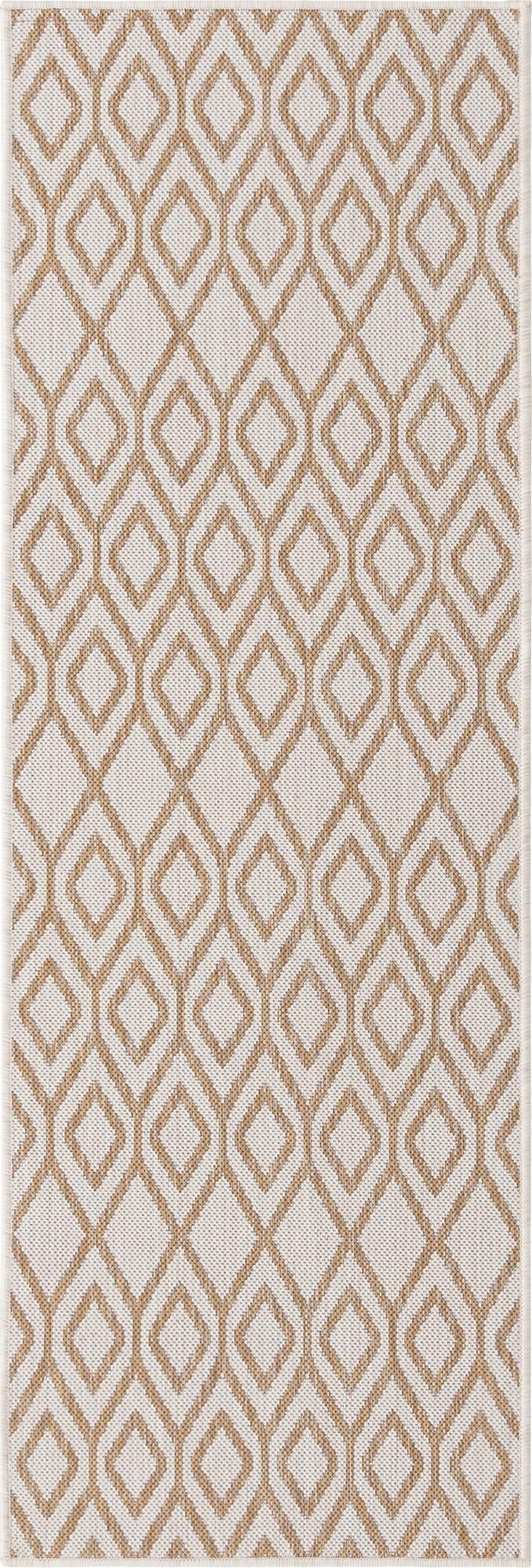  2' x 6'  Washable Jill Zarin Turks and Caicos Indoor / Outdoor Runner Rug