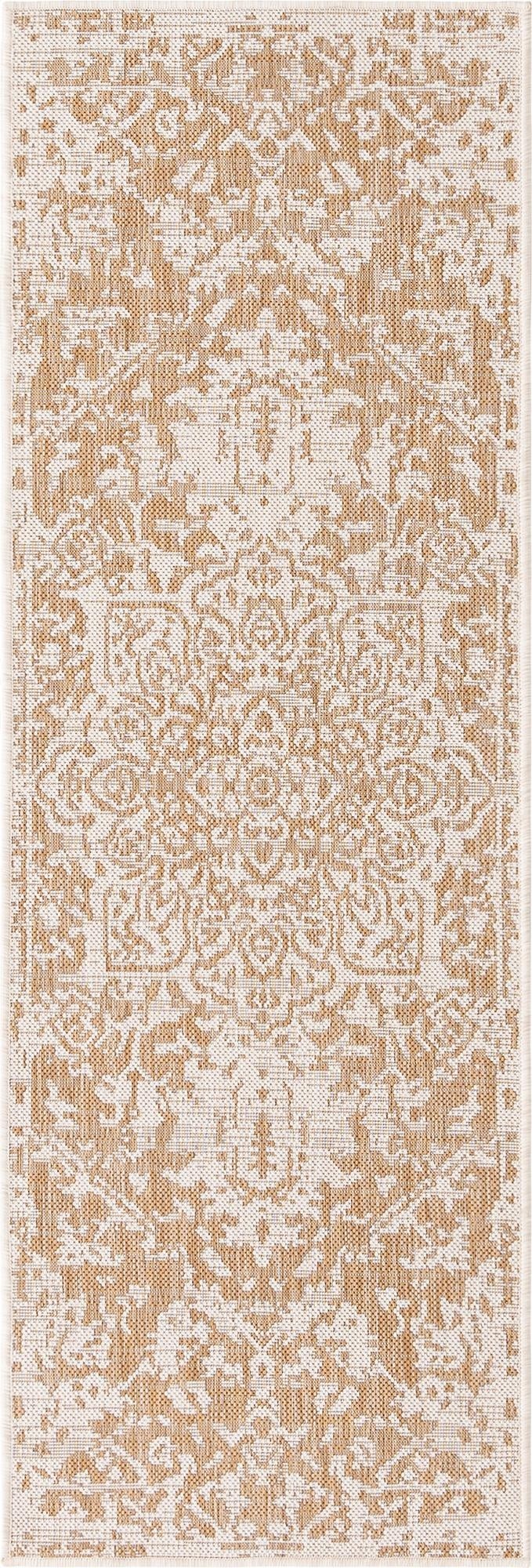  2' x 6'  Washable Jill Zarin Dubai Indoor / Outdoor Runner Rug