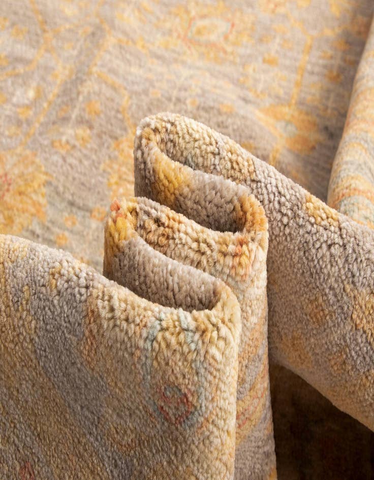 Detail image of  4' 8 x 11' 4 Kaizar Wool Runner Rug