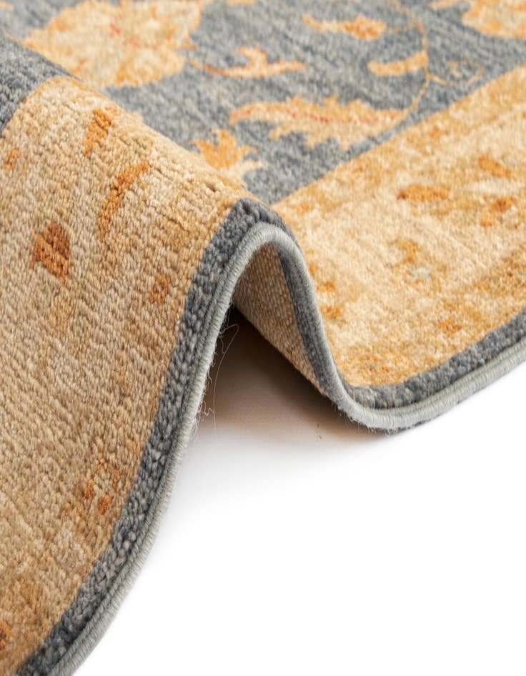 Detail image of  2' 6 x 22' 5  Hand Knotted Kaizar Wool Runner Rug