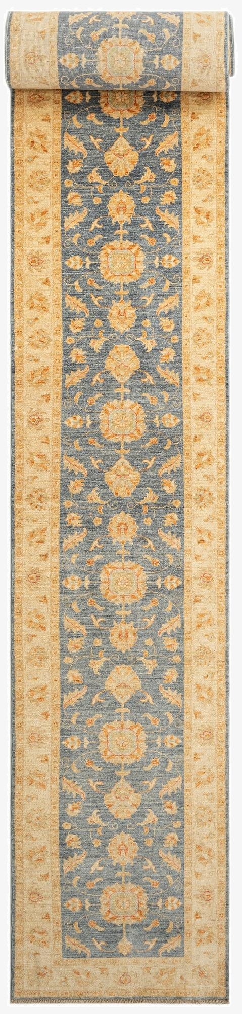  2' 6 x 22' 5  Hand Knotted Kaizar Wool Runner Rug