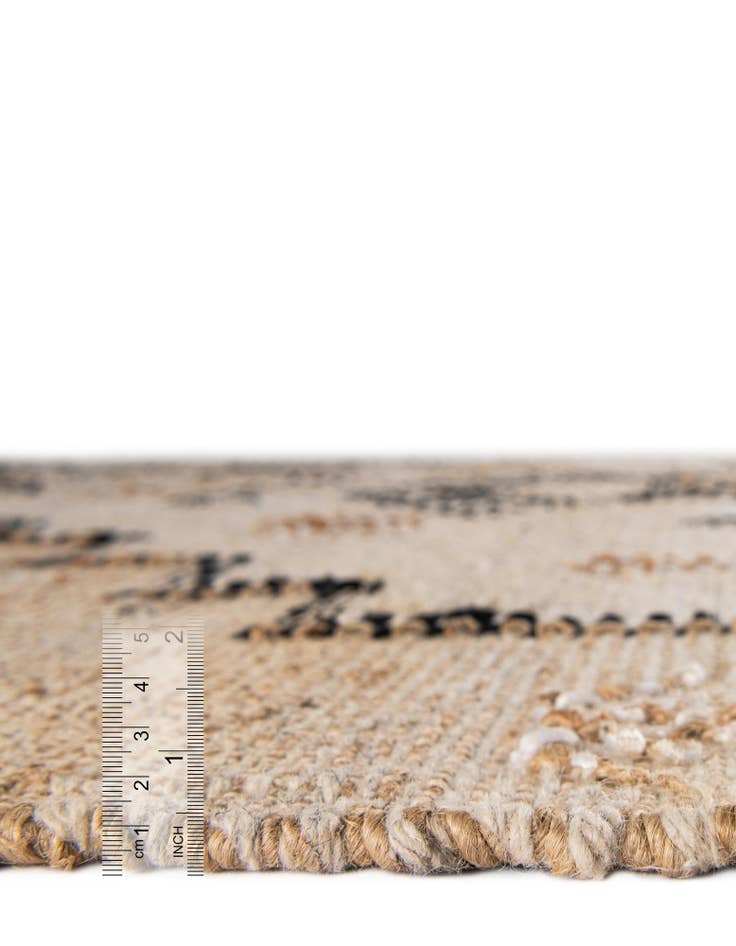 Detail image of  2' x 6' 1  Hand Woven Kala Handwoven Jute Runner Rug