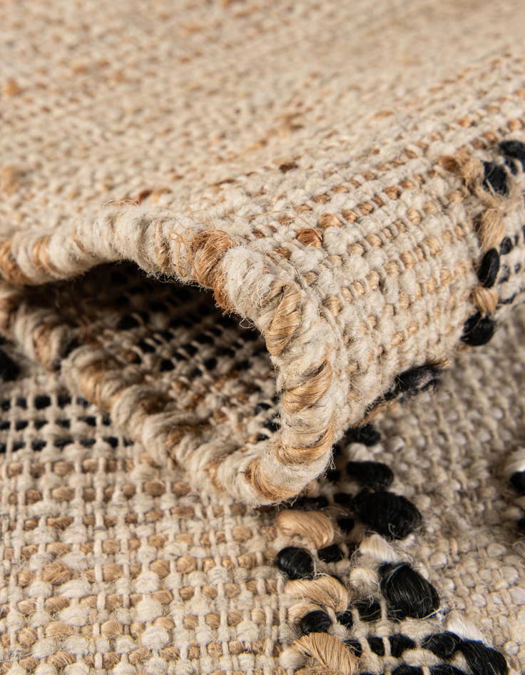 Detail image of  2' x 6' 1  Hand Woven Kala Handwoven Jute Runner Rug