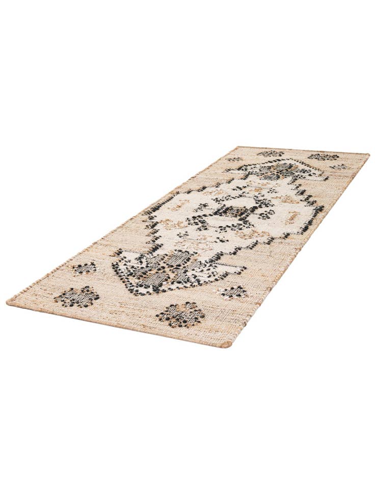 Detail image of  2' x 6' 1  Hand Woven Kala Handwoven Jute Runner Rug