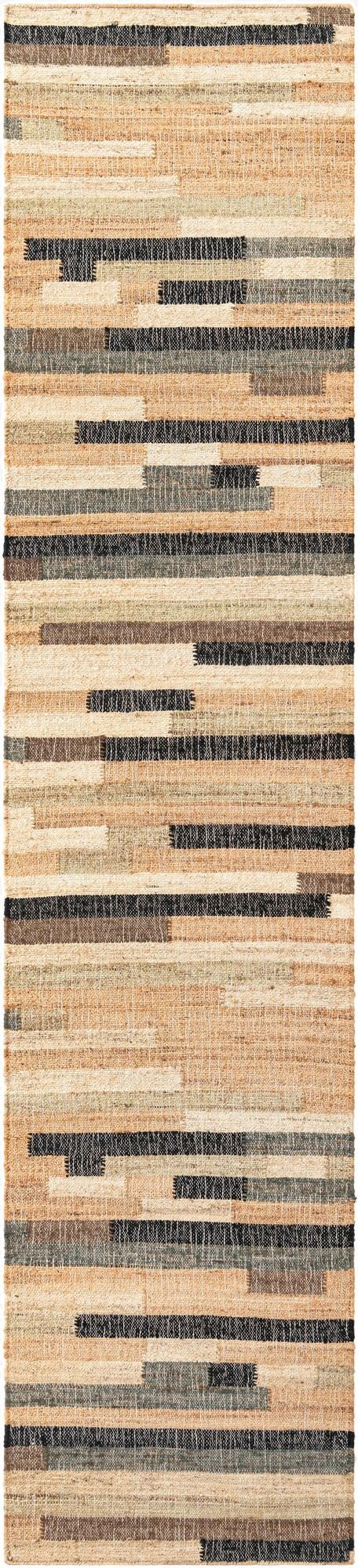 Primary image  2' 7 x 12'  Hand Woven Kala Handwoven Jute Runner Rug
