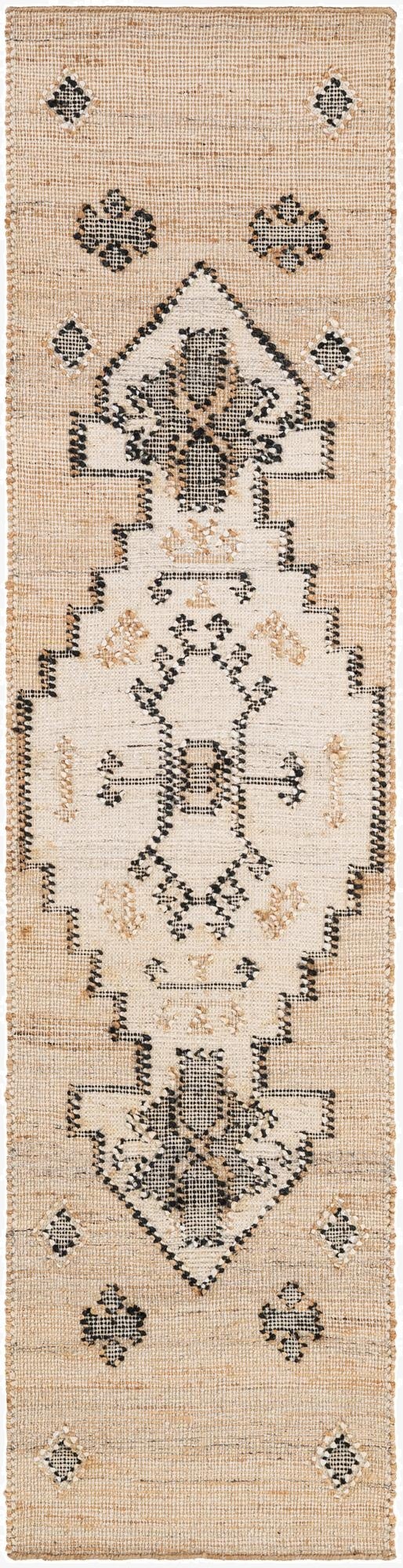  2' x 8'  Hand Woven Kala Handwoven Jute Runner Rug