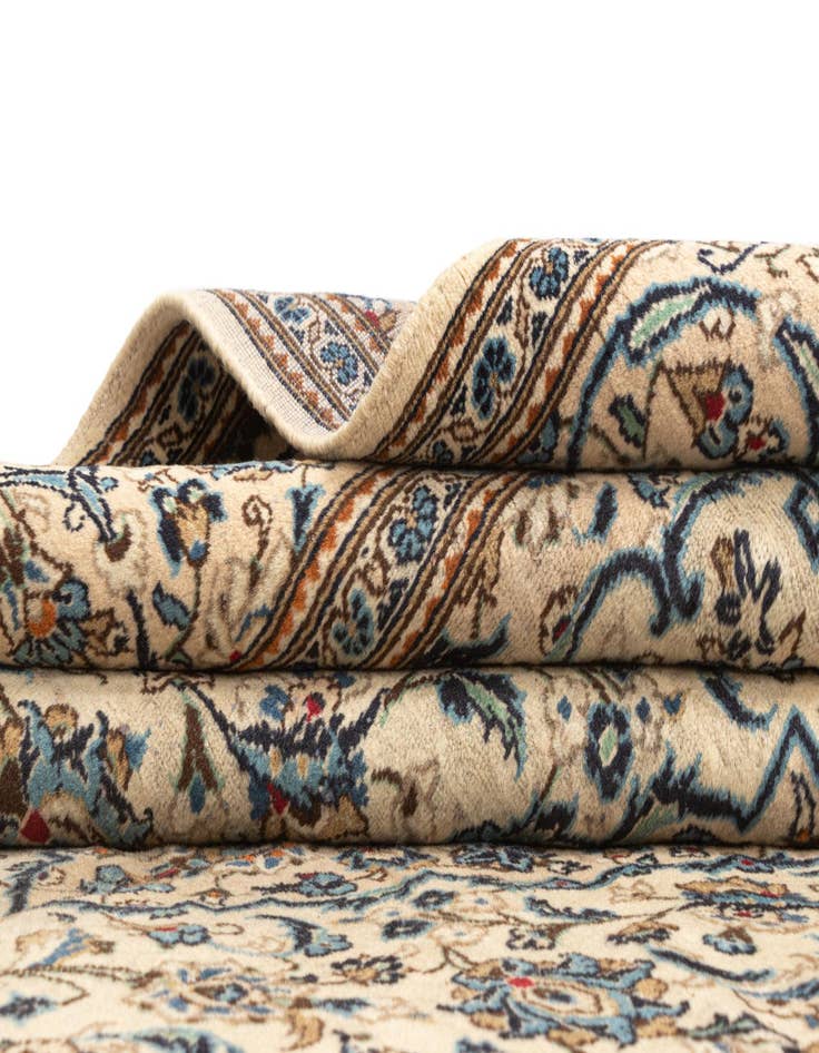 Detail image of  6' 6 x 10' 8 Kashan Wool Runner Rug