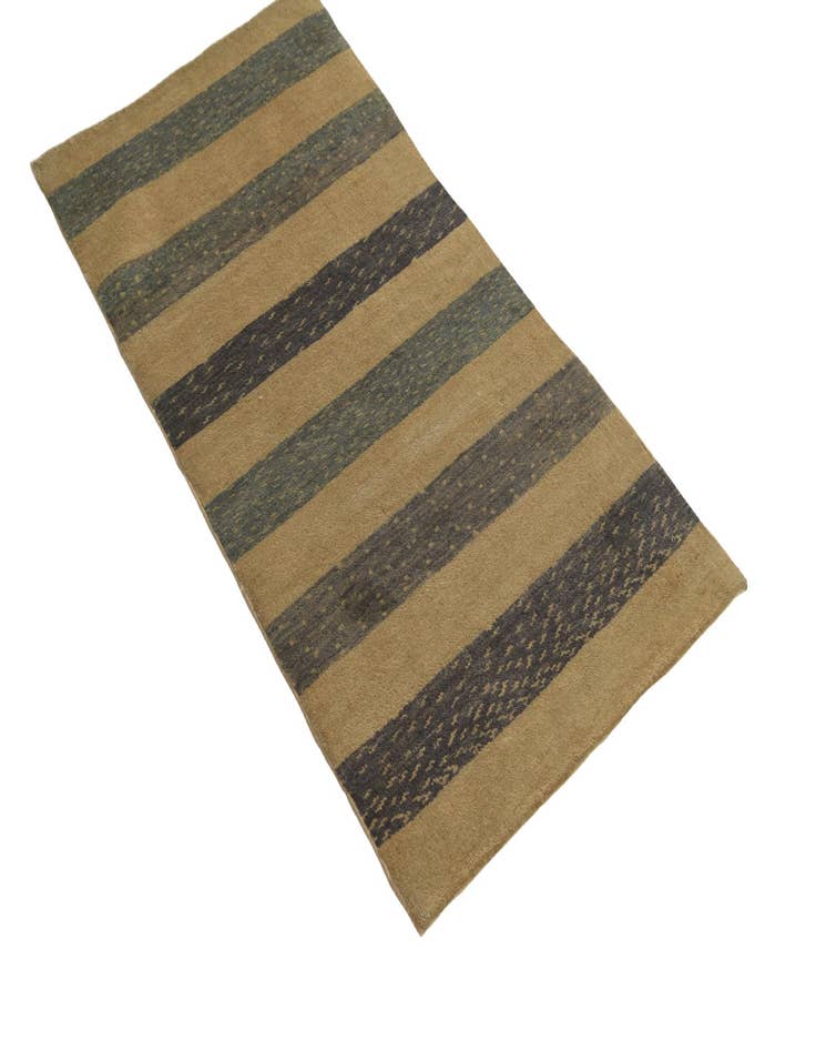 Detail image of 2' 4 x 4' 8 Hand Knotted Kashkuli Gabbeh Oriental Wool Runner Rug