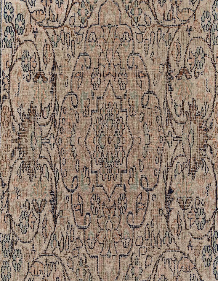 Detail image of  2' 4 x 10' 8  Hand Knotted Kashmir Oriental Wool Runner Rug