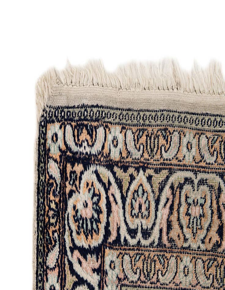 Detail image of  2' 4 x 10' 8  Hand Knotted Kashmir Oriental Wool Runner Rug