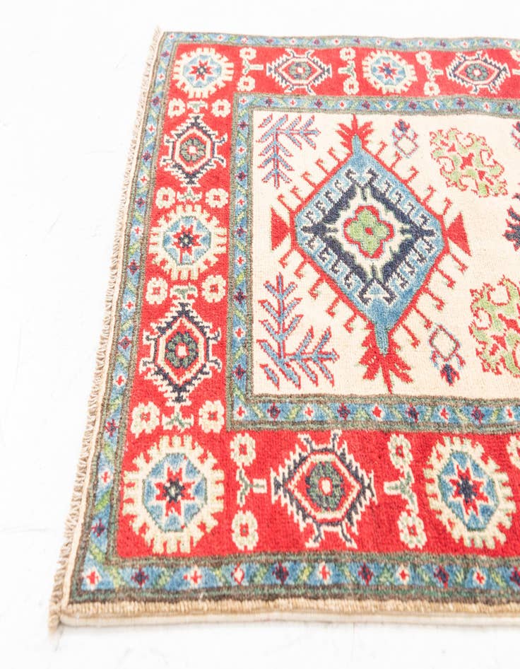Detail image of  2' 7 x 9' 8  Hand Knotted Kazak Runner Rug