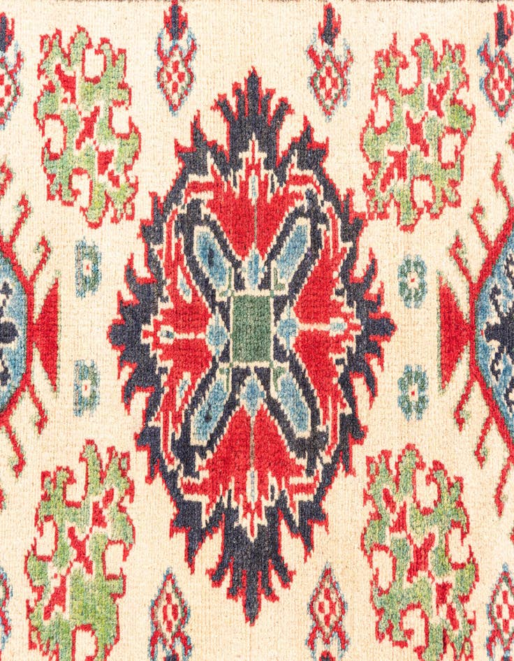 Detail image of  2' 7 x 9' 8  Hand Knotted Kazak Runner Rug