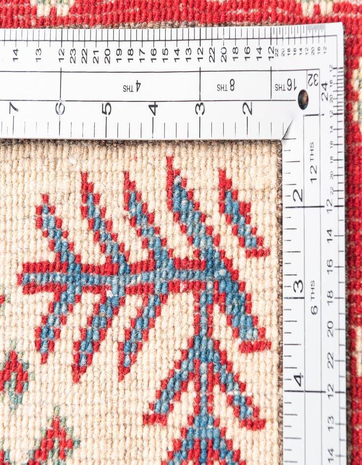 Detail image of  2' 7 x 9' 8  Hand Knotted Kazak Runner Rug