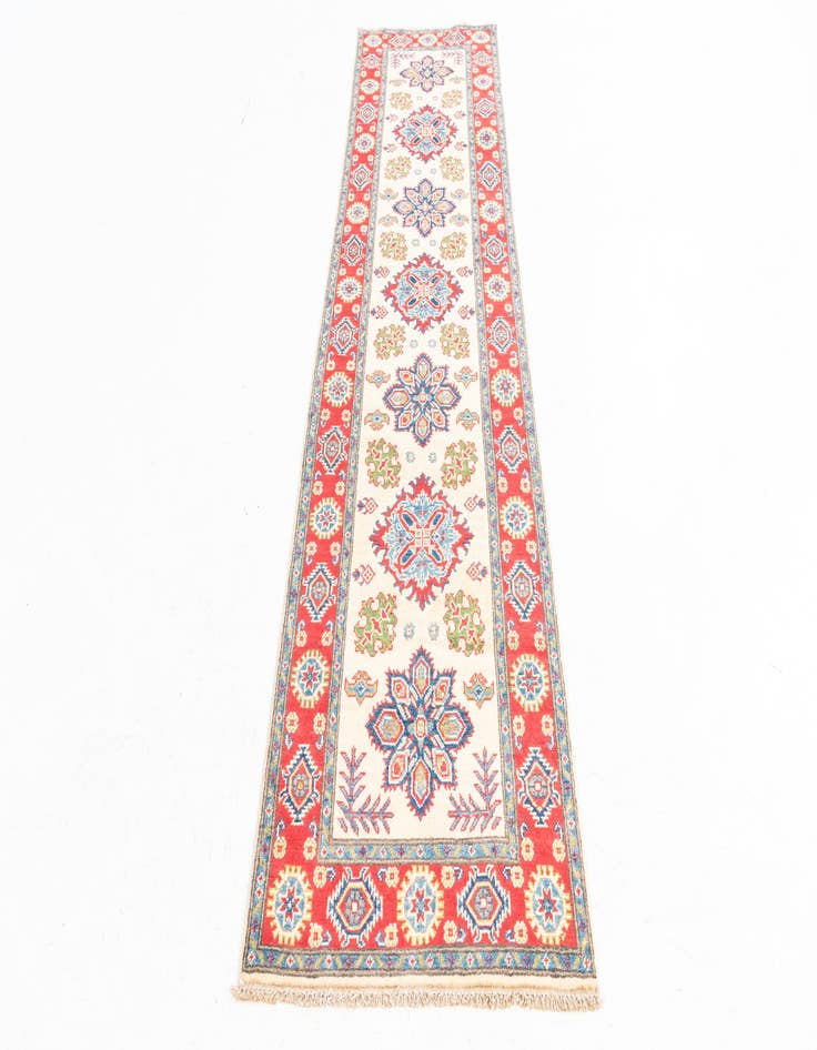 Detail image of  2' 7 x 9' 10  Hand Knotted Kazak Runner Rug