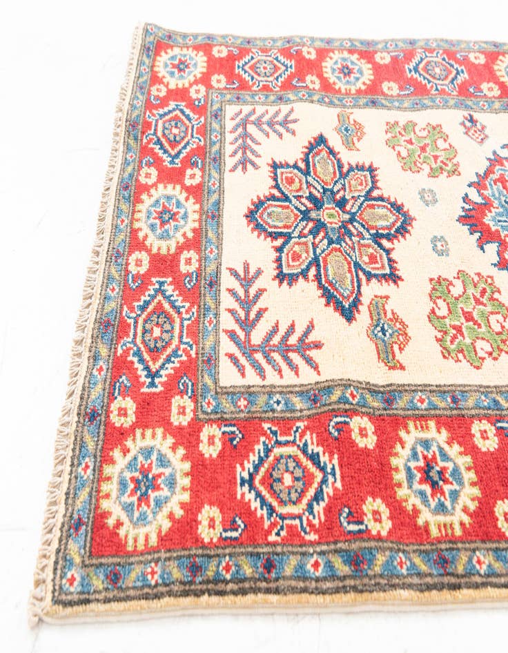 Detail image of  2' 7 x 9' 10  Hand Knotted Kazak Runner Rug