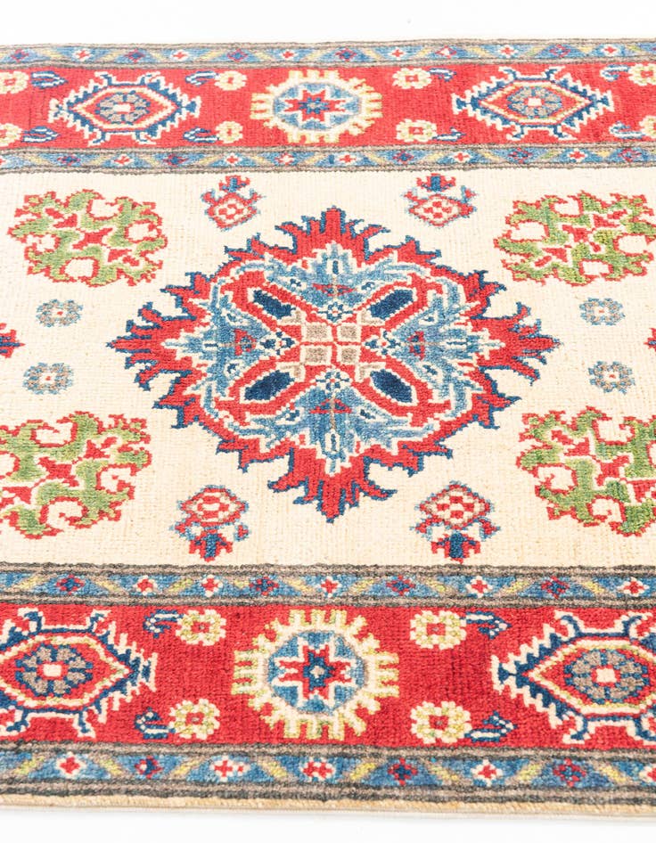 Detail image of  2' 7 x 9' 10  Hand Knotted Kazak Runner Rug