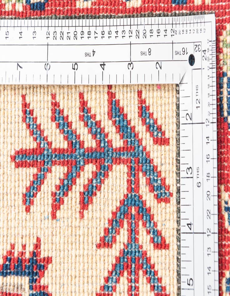 Detail image of  2' 7 x 9' 10  Hand Knotted Kazak Runner Rug