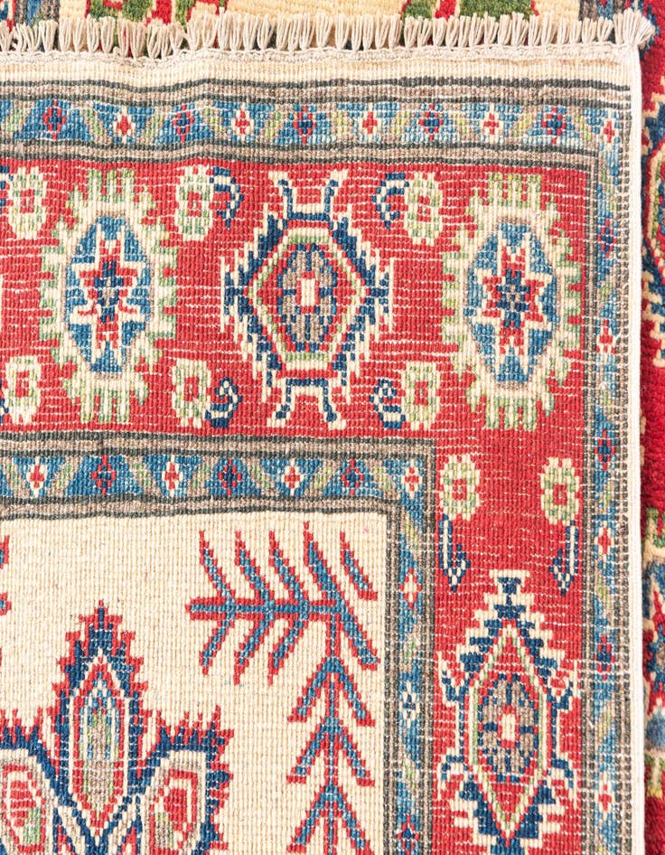 Detail image of  2' 7 x 9' 10  Hand Knotted Kazak Runner Rug