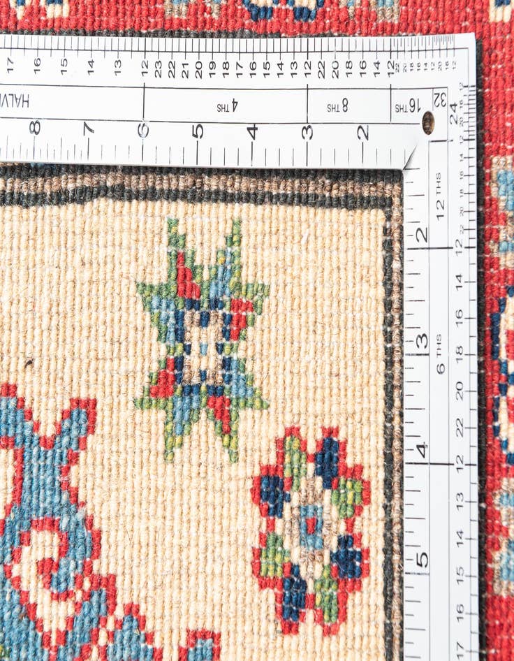 Detail image of  2' 9 x 9' 10  Hand Knotted Kazak Runner Rug